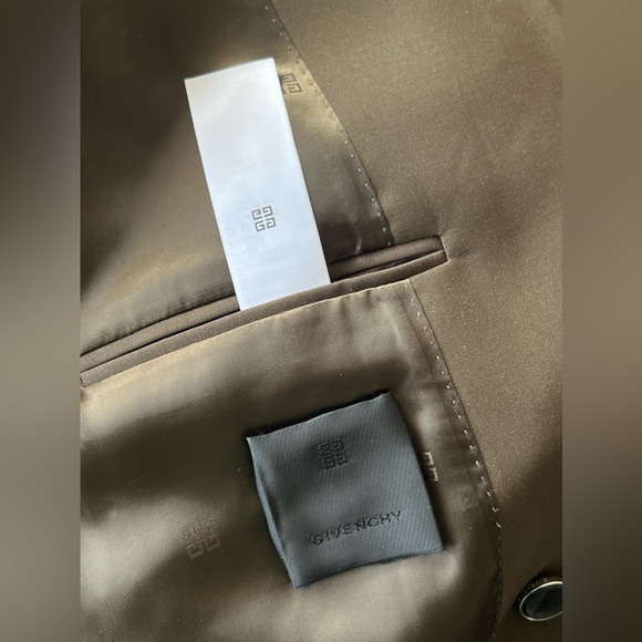 Givenchy U-Lock Wool Twill Blazer - Dark Khaki Green, Pristine Condition - Picture 10 of 13